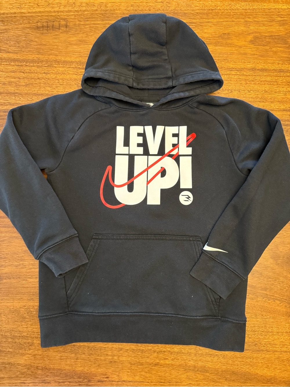 Nike Kids "Level Up" Black Hoodie Size 8/10